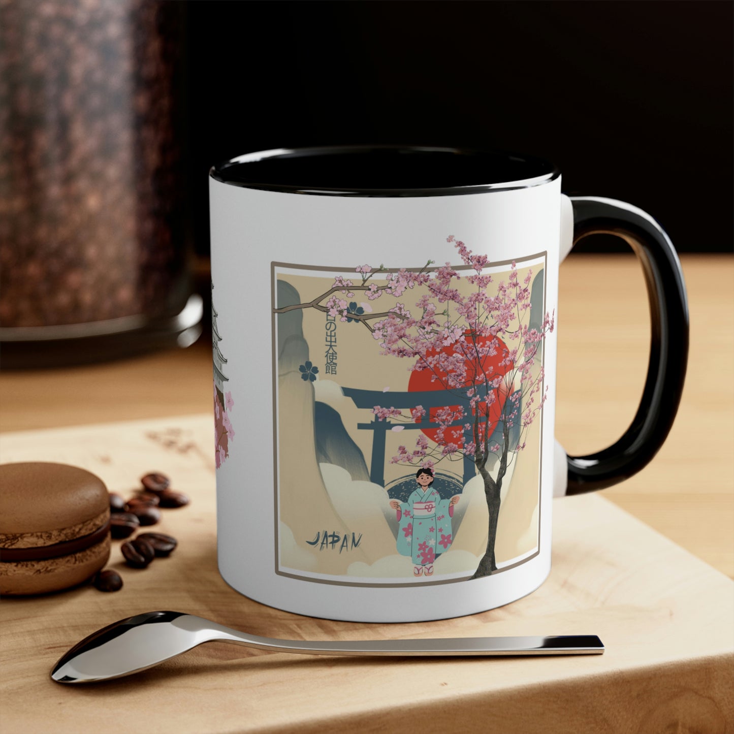 Art Work Collection - Accent Coffee Mug, 11oz - Cherry Blossoms v3