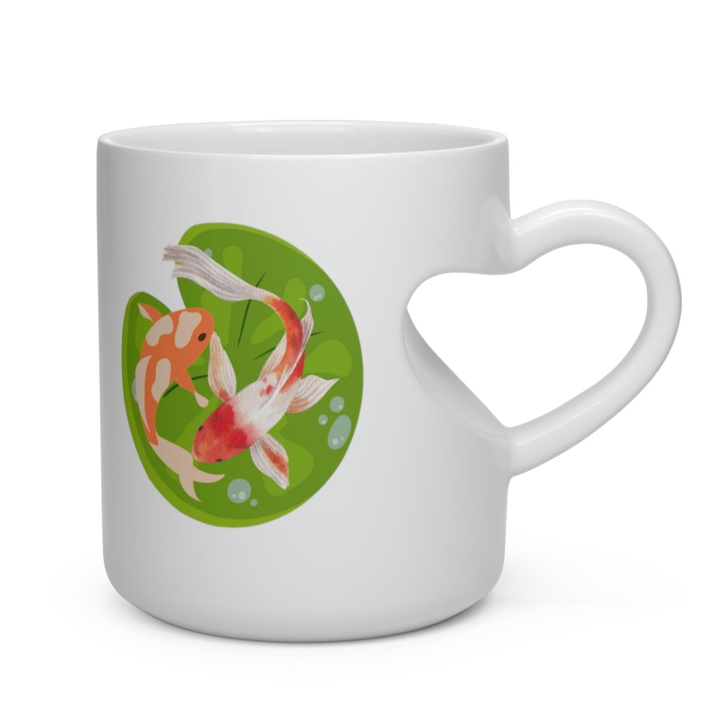 Animal Collection - Heart Shape Mug - Coy Lily Pad