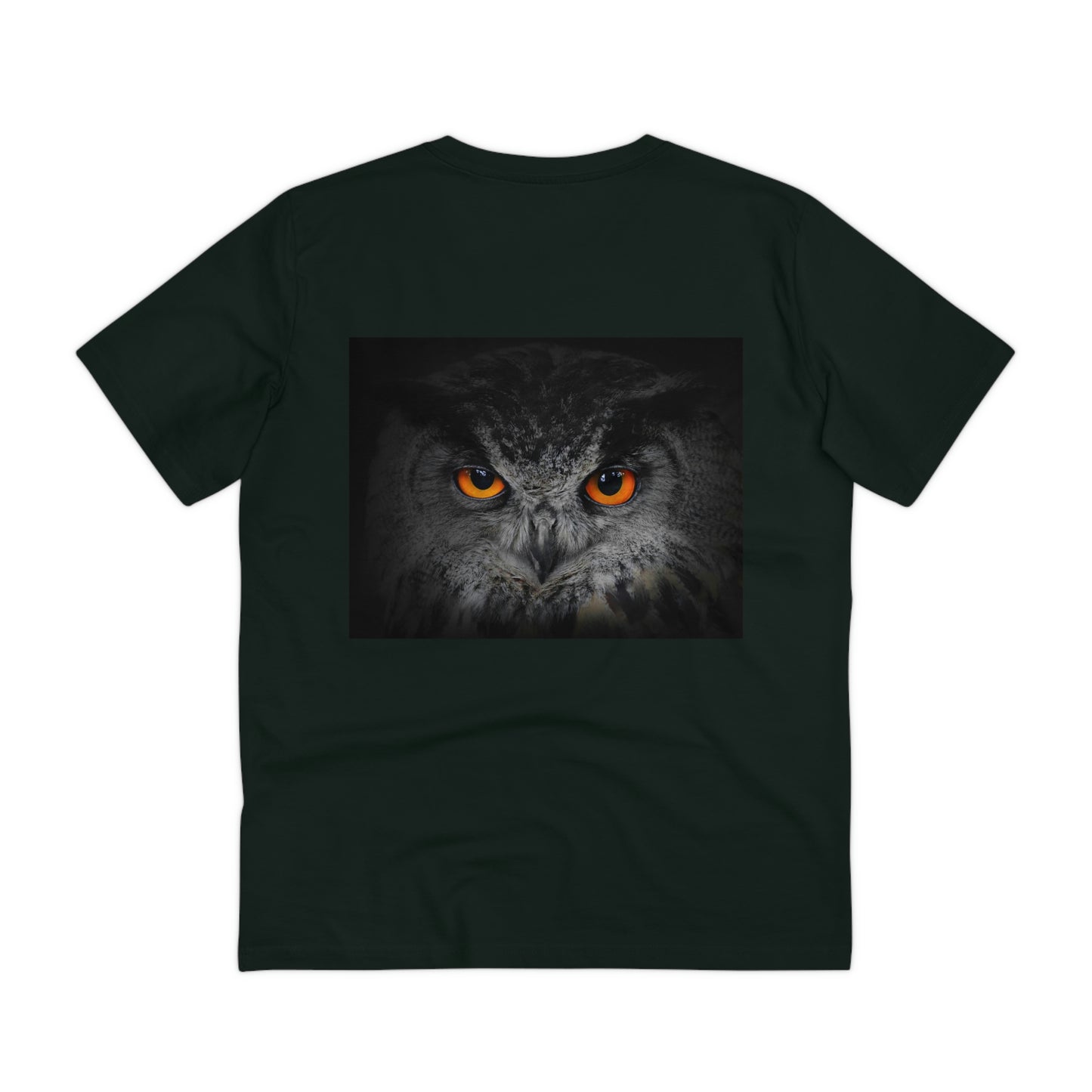 Animal Collection - Organic Creator T-shirt - Back Graphic / Owl
