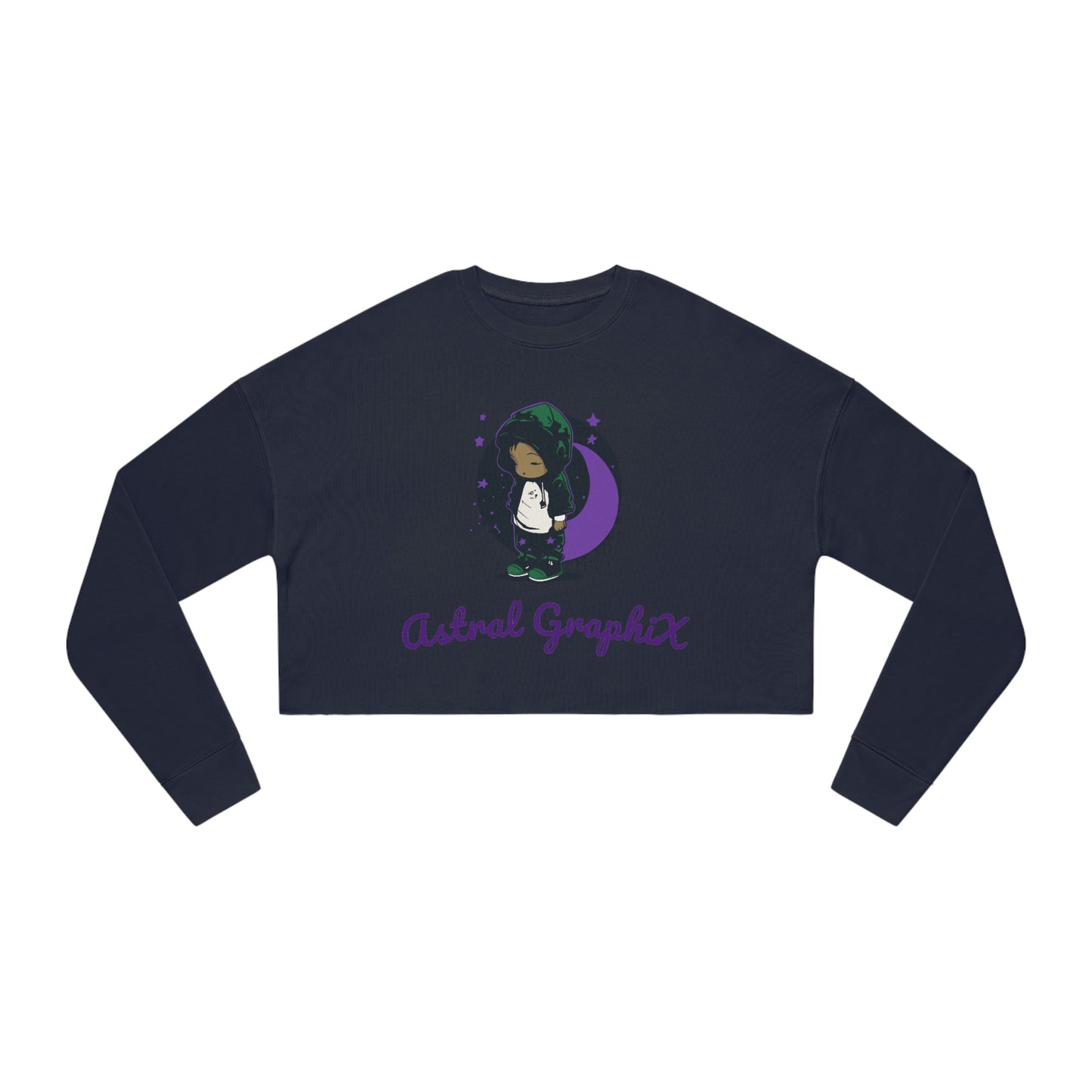Logo Collection - Women's Cropped Sweatshirt - Astral GraphiX & Logo