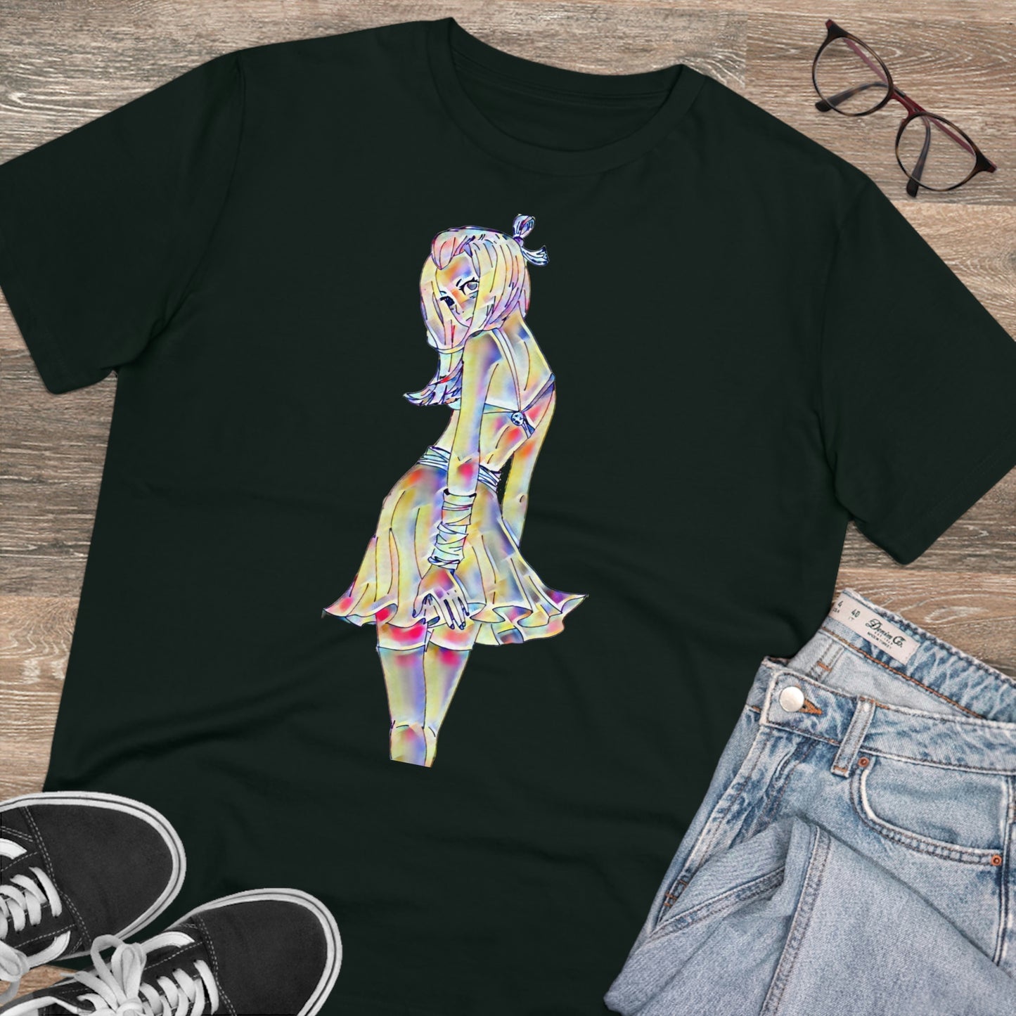 Anime Collection - Organic Creator T-shirt - Looking Back