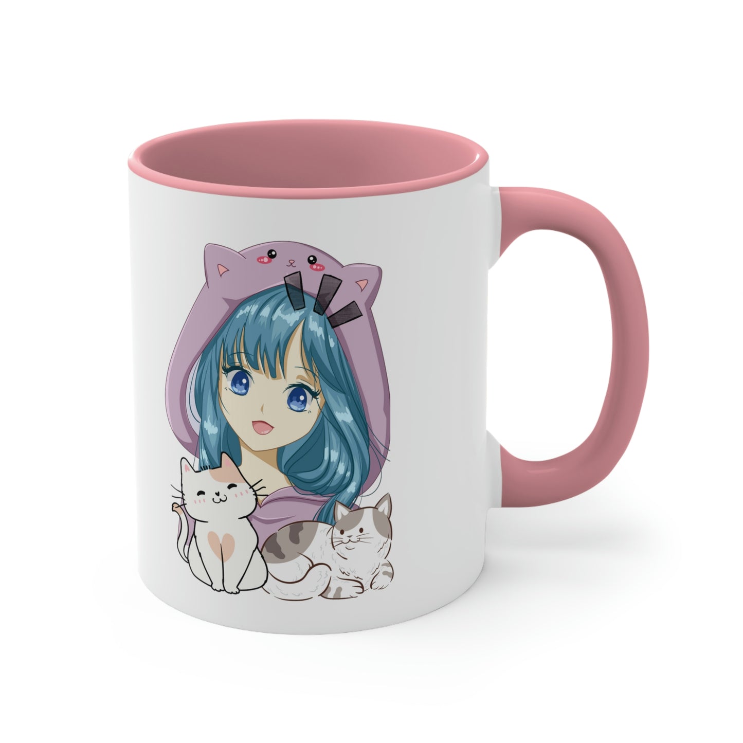 Anime Collection - Accent Coffee Mug, 11oz - Anime Kitties