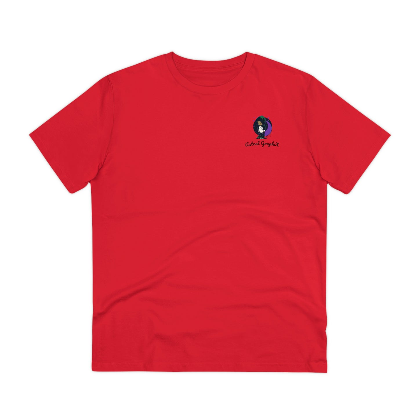 Animal Collection - Organic Creator T-shirt - Back Graphic / Owl