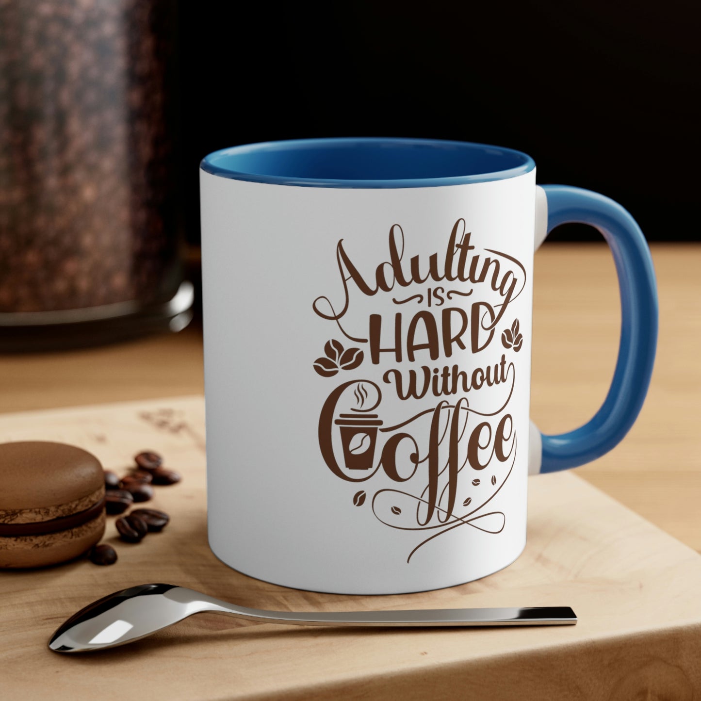 Word Art Collection - Accent Coffee Mug, 11oz - Coffee to Adult