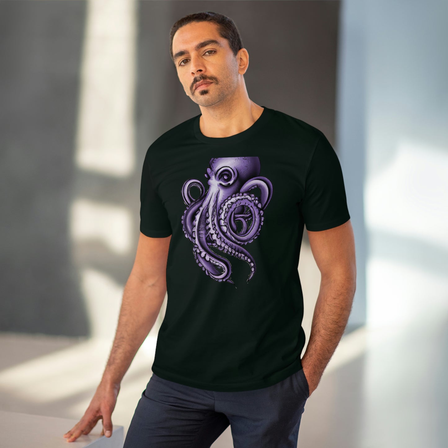 Tattoo Collection - Organic Creator T-shirt - Purple Octopus v2