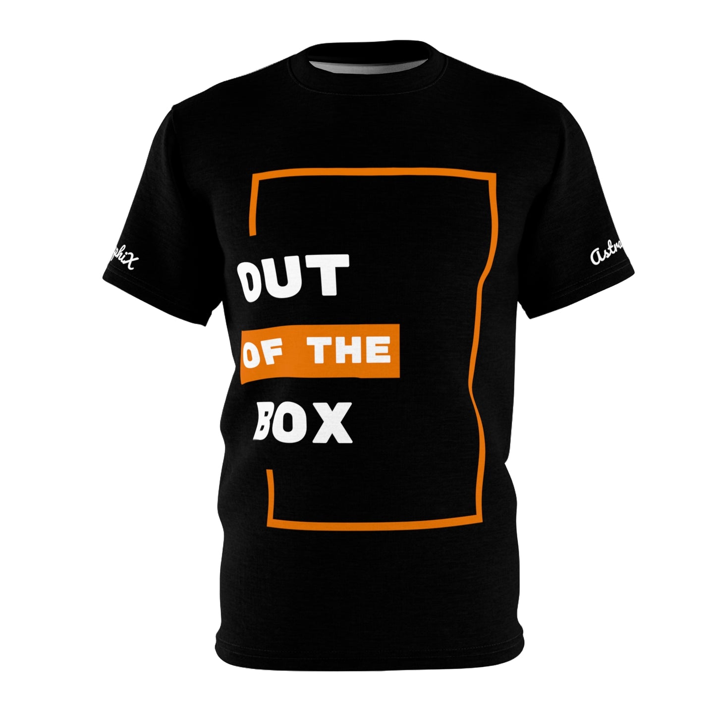 Word Art Collection - Unisex AOP Cut & Sew Tee - Out of the Box Black