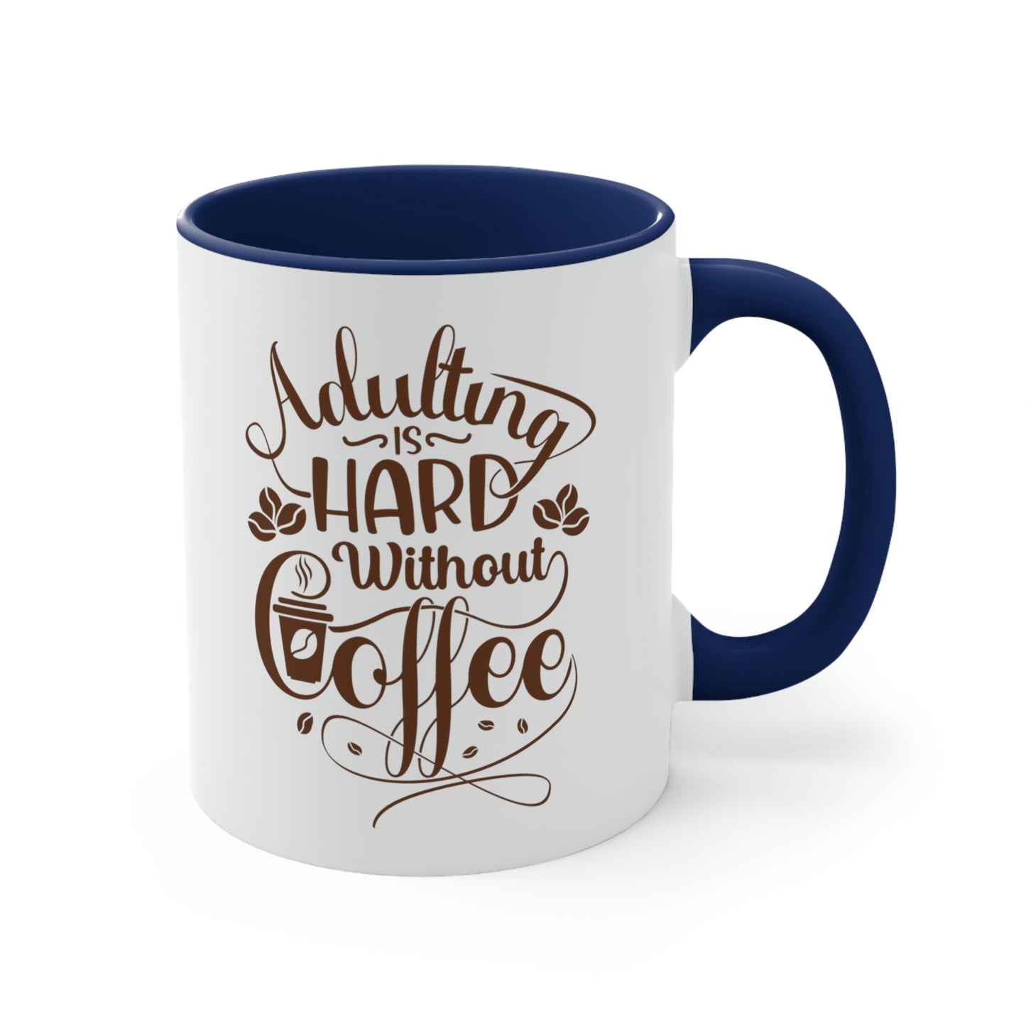Word Art Collection - Accent Coffee Mug, 11oz - Coffee to Adult