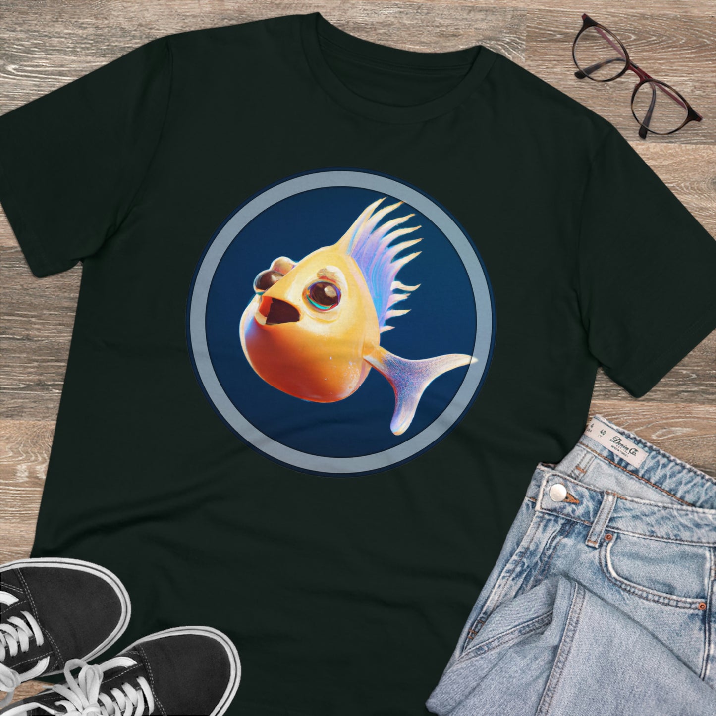 Animal Collection - Organic Creator T-shirt - Colorful Fish v4