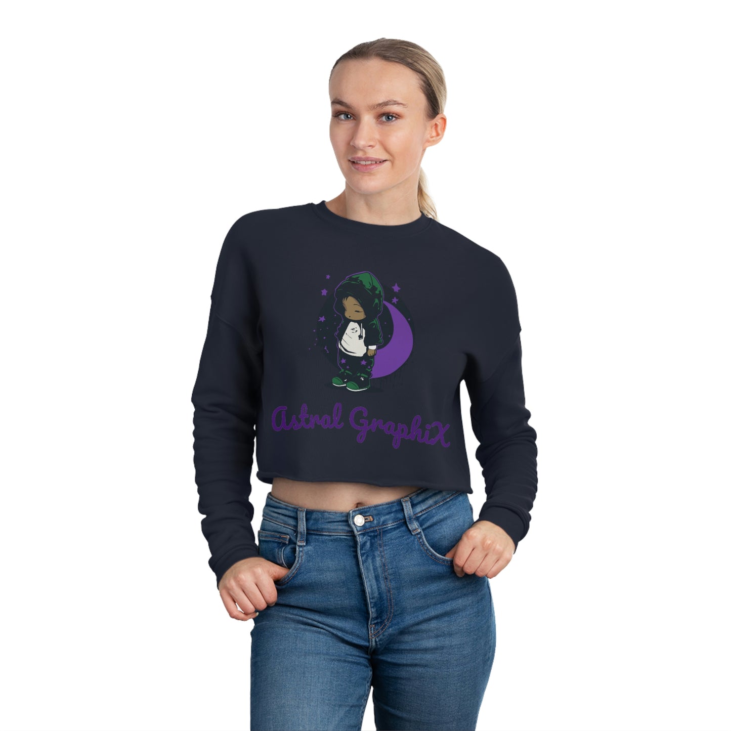 Logo Collection - Women's Cropped Sweatshirt - Astral GraphiX & Logo