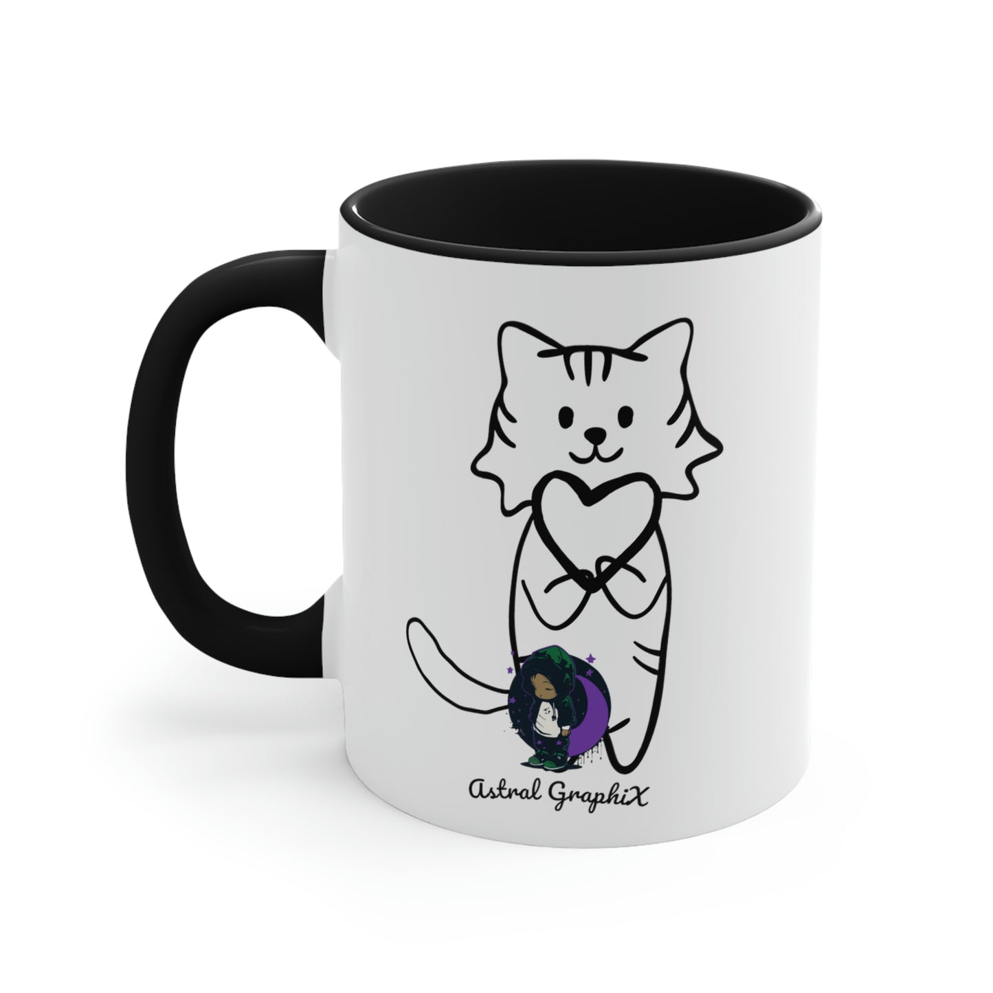 Word Art Collection - Accent Coffee Mug, 11oz - Paw-Sitive