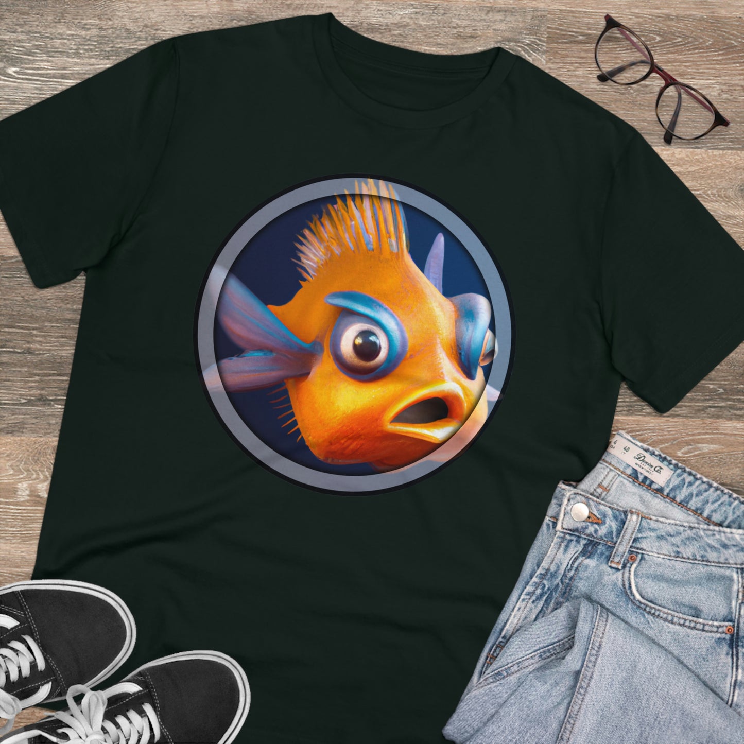 Animal Collection - Organic Creator T-shirt - Colorful Fish v2