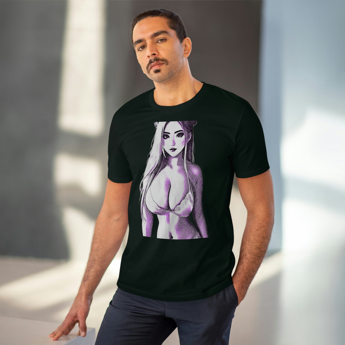 Anime Collection - Organic Creator T-shirt - Busty Lingerie