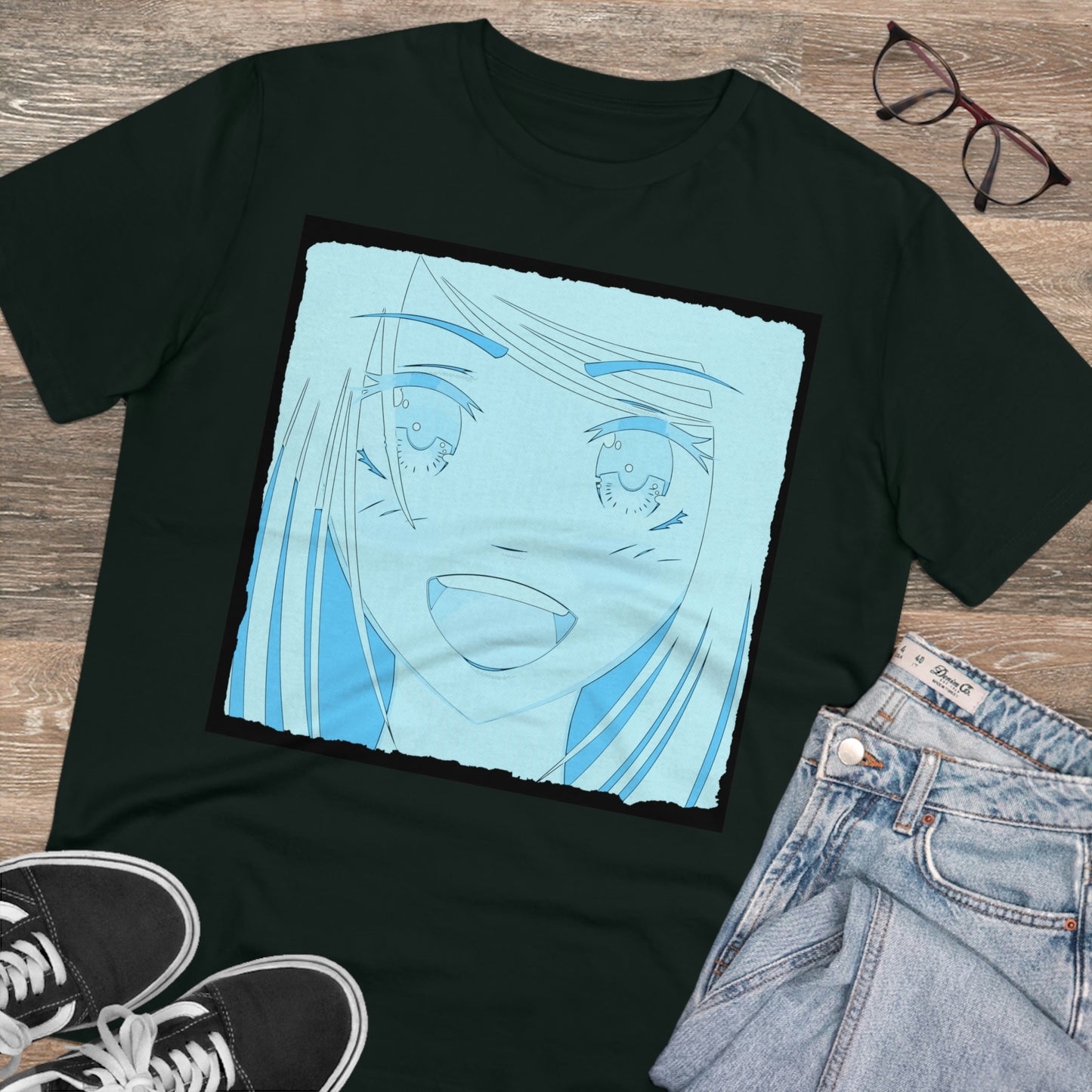 Anime Collection - Organic Creator T-shirt - Blue Girl