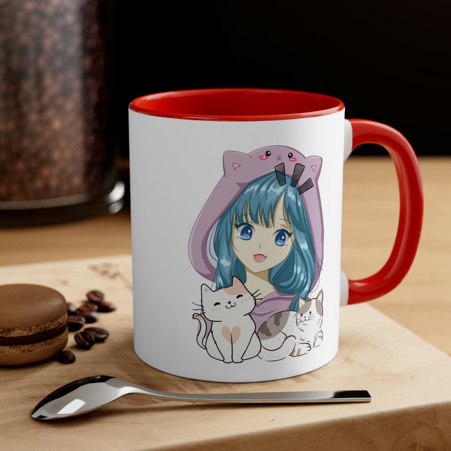Anime Collection - Accent Coffee Mug, 11oz - Anime Kitties